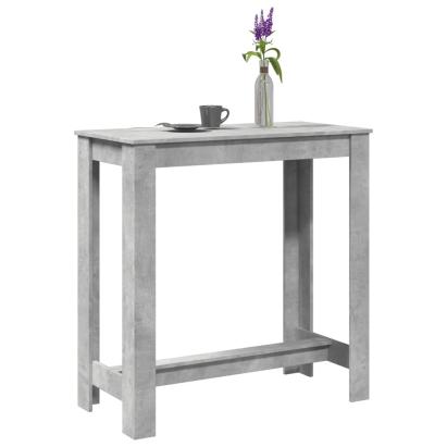 Masă de bar, gri beton, 102x50x103,5 cm, lemn prelucrat GartenMobel Dekor