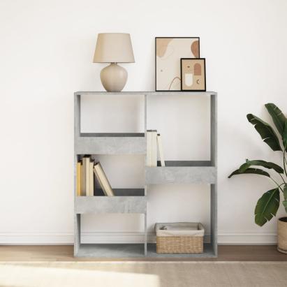 Bibliotecă/Separator cameră, gri beton, 100x33x115 cm GartenMobel Dekor