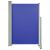 Copertină laterală retractabilă de terasă, albastru, 120x300 cm GartenMobel Dekor
