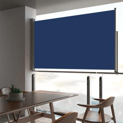 Copertină laterală retractabilă, albastru, 140 x 300 cm GartenMobel Dekor