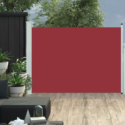 Copertină laterală retractabilă de terasă, roșu, 120 x 500 cm GartenMobel Dekor
