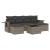 Set canapele de grădină, 7 piese, cu perne, gri, poliratan GartenMobel Dekor