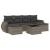 Set canapele de grădină, 7 piese, cu perne, gri, poliratan GartenMobel Dekor