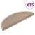 Covorașe scări autoadezive aspect sisal, 15 buc. bej 56x17x3cm GartenMobel Dekor