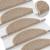 Covorașe scări autoadezive aspect sisal, 15 buc. bej 56x17x3cm GartenMobel Dekor