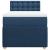 Pat box spring cu saltea, albastru, 90x190 cm, textil GartenMobel Dekor