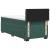 Pat continental cu saltea, verde închis, 80x200 cm, catifea GartenMobel Dekor