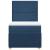Pat box spring cu saltea, albastru, 90x190 cm, textil GartenMobel Dekor