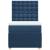 Pat box spring cu saltea, albastru, 90x190 cm, textil GartenMobel Dekor