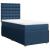Pat box spring cu saltea, albastru, 90x190 cm, textil GartenMobel Dekor
