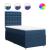 Pat box spring cu saltea, albastru, 90x190 cm, textil GartenMobel Dekor