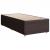 Pat box spring cu saltea, maro închis, 100x200 cm, textil GartenMobel Dekor