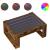 Măsuță de cafea cu LED infinity, stejar fumuriu, 70x53x30 cm GartenMobel Dekor