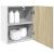 Dulap montat pe perete stejar sonoma 50x31x60 cm lemn prelucrat GartenMobel Dekor
