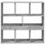 Bibliotecă/Separator cameră, gri beton, 100x33x94,5 cm GartenMobel Dekor