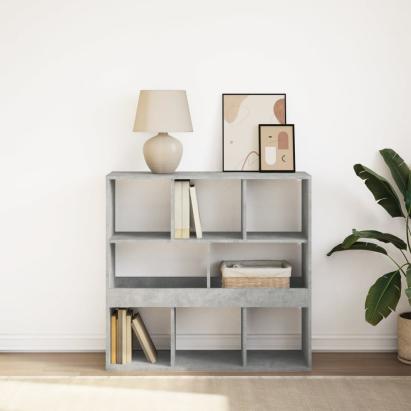 Bibliotecă/Separator cameră, gri beton, 100x33x94,5 cm GartenMobel Dekor