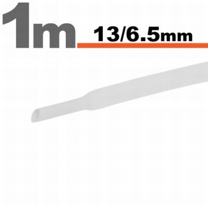 Tub termocontractibilAlb • 13 / 6,5 mm Best CarHome