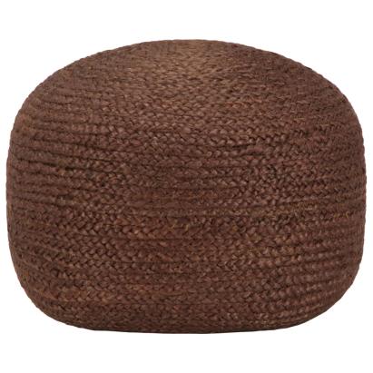 Taburet lucrat manual, maro, 40x45 cm, iută GartenMobel Dekor