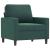 Set canapea cu perne, 3 piese, verde închis, catifea GartenMobel Dekor