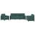 Set canapea cu perne, 3 piese, verde închis, catifea GartenMobel Dekor