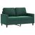 Set canapea cu perne, 3 piese, verde închis, catifea GartenMobel Dekor