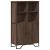 Dulap înalt, stejar maro, 79,5x35,5x137,5 cm, lemn prelucrat GartenMobel Dekor
