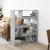 Bibliotecă, gri beton, 100x33x125,5 cm, lemn prelucrat GartenMobel Dekor