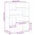 Separator de cameră, negru, 100x33x125,5 cm, lemn prelucrat GartenMobel Dekor
