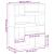Separator de cameră gri sonoma, 100x33x125,5 cm, lemn prelucrat GartenMobel Dekor