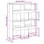 Separator de cameră, negru, 100x33x125,5 cm, lemn prelucrat GartenMobel Dekor