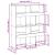 Separator cameră stejar fumuriu 100x33x125,5 cm lemn prelucrat GartenMobel Dekor