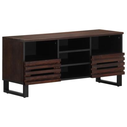 Dulap TV, maro, 100x34x46 cm, lemn masiv de mango GartenMobel Dekor