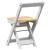 Scaune pliabile „Corona”, 4 buc, alb, lemn masiv pin GartenMobel Dekor
