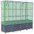 Strat înălțat cu husă de seră, aspect ratan, 160x40x153 cm GartenMobel Dekor