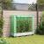 Strat înălțat cu husă de seră, aspect ratan, 120x40x123 cm GartenMobel Dekor