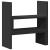 Organizator birou, negru, 40x17x41 cm, lemn prelucrat GartenMobel Dekor