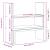 Organizator birou, stejar maro, 40x17x41 cm, lemn prelucrat GartenMobel Dekor
