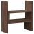 Organizator birou, stejar maro, 40x17x41 cm, lemn prelucrat GartenMobel Dekor