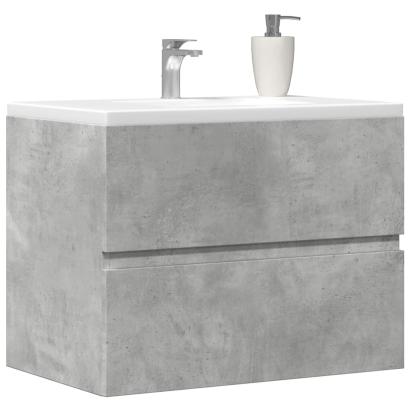 Dulap pentru baie, gri beton, 60x38,5x45 cm, lemn prelucrat GartenMobel Dekor