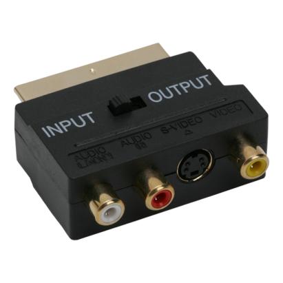 Adaptoare EURO / RCAsoclu 3 RCA si S-VHS-fisa EURO-SCARTplacat cu aur Best CarHome