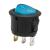 Interupator basculant1 circuit6A-250VON-OFFlumini de albastru Best CarHome