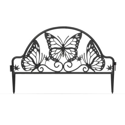 Garden of Eden - Bordură pentru pat de flori / gard - 49,5 x 31 cm - negru Best CarHome