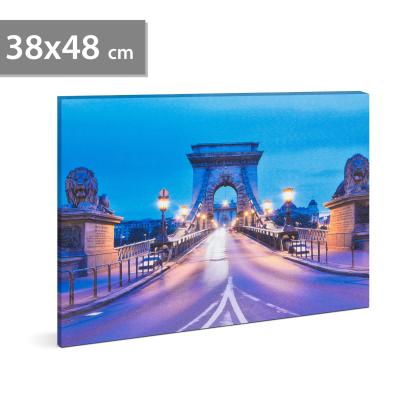 Tablou decorativ cu LED - "Podul cu lanțuri" - 2 x AA, 38 x 48 cm Best CarHome