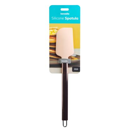 Spatulă din silicon cu maner din inox - culoare piersic - 29 x 5,2 x 1 cm Best CarHome