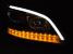 Faruri Tube Light Mercedes M-Class W164 (2005-2008) Negru cu Semnal Dinamic Performance AutoTuning