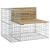 Bancă grădină design gabion, 287x71x65,5 cm, lemn pin impregnat GartenMobel Dekor
