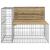 Bancă grădină design gabion, 287x71x65,5 cm, lemn pin impregnat GartenMobel Dekor