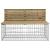 Bancă grădină design gabion, 287x71x65,5 cm, lemn pin impregnat GartenMobel Dekor