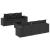 Set canapele de grădină cu perne, 7 piese, negru, poliratan GartenMobel Dekor