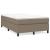 Pat box spring cu saltea, taupe, 120x190 cm material textil GartenMobel Dekor